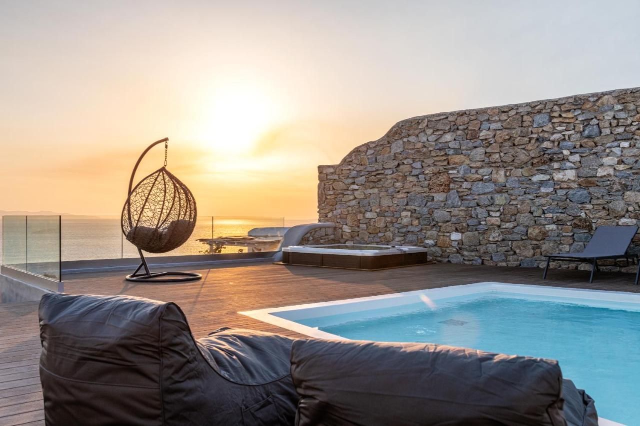 Villa In Mykonos - 6 Bedroom - 1Km From Mykonos Town - Infinity Pool - Sunset View المظهر الخارجي الصورة