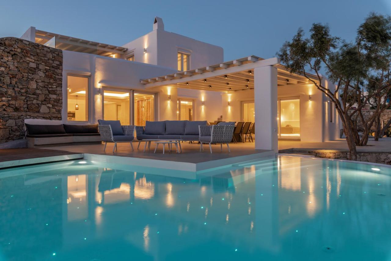Villa In Mykonos - 6 Bedroom - 1Km From Mykonos Town - Infinity Pool - Sunset View المظهر الخارجي الصورة