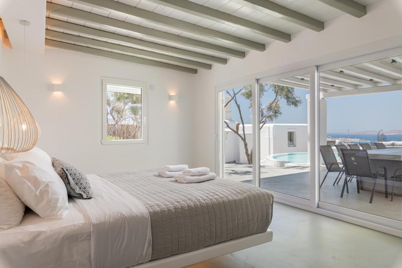 Villa In Mykonos - 6 Bedroom - 1Km From Mykonos Town - Infinity Pool - Sunset View المظهر الخارجي الصورة