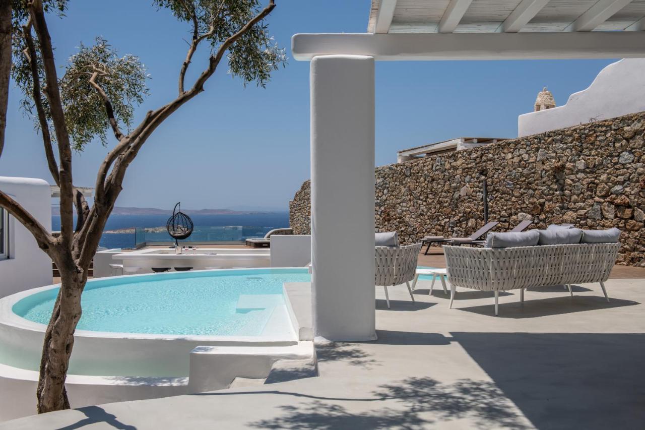 Villa In Mykonos - 6 Bedroom - 1Km From Mykonos Town - Infinity Pool - Sunset View المظهر الخارجي الصورة
