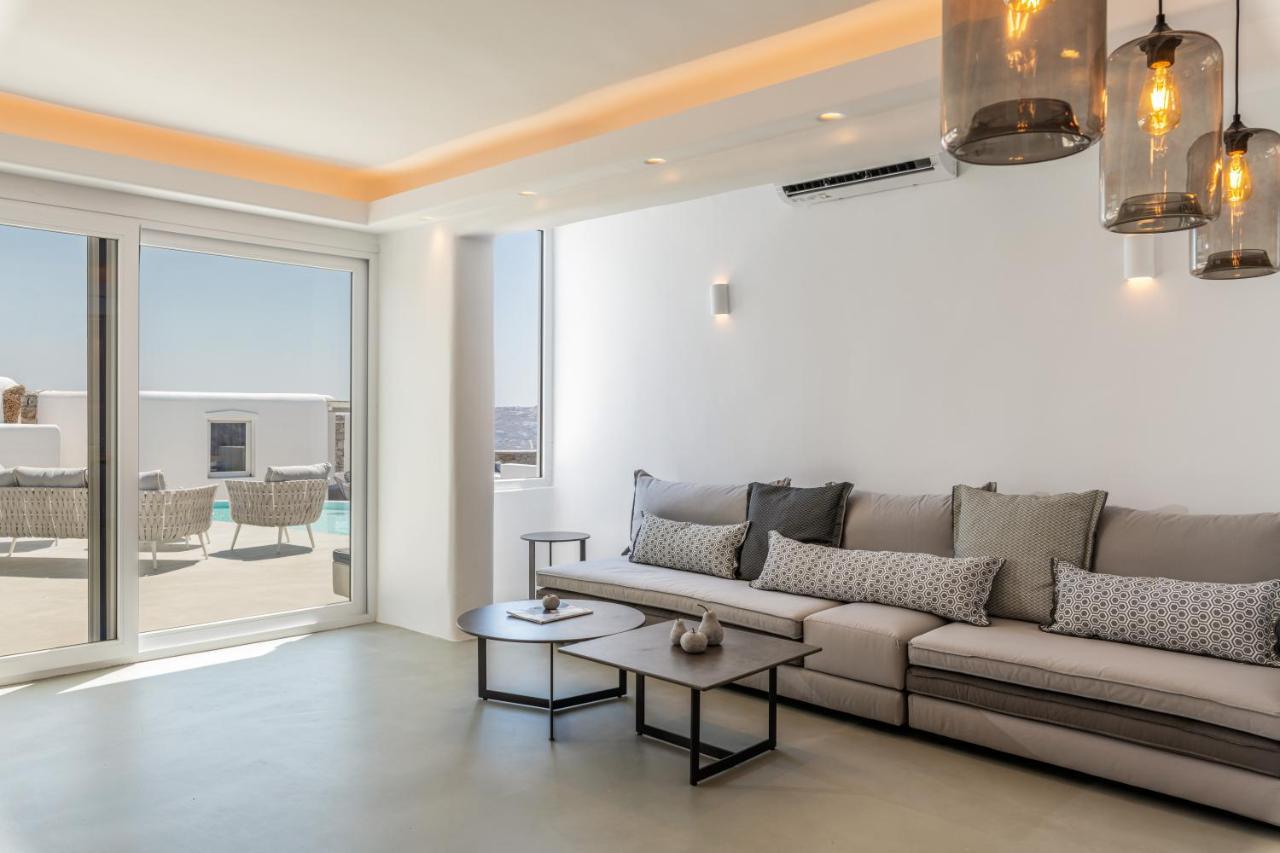 Villa In Mykonos - 6 Bedroom - 1Km From Mykonos Town - Infinity Pool - Sunset View المظهر الخارجي الصورة