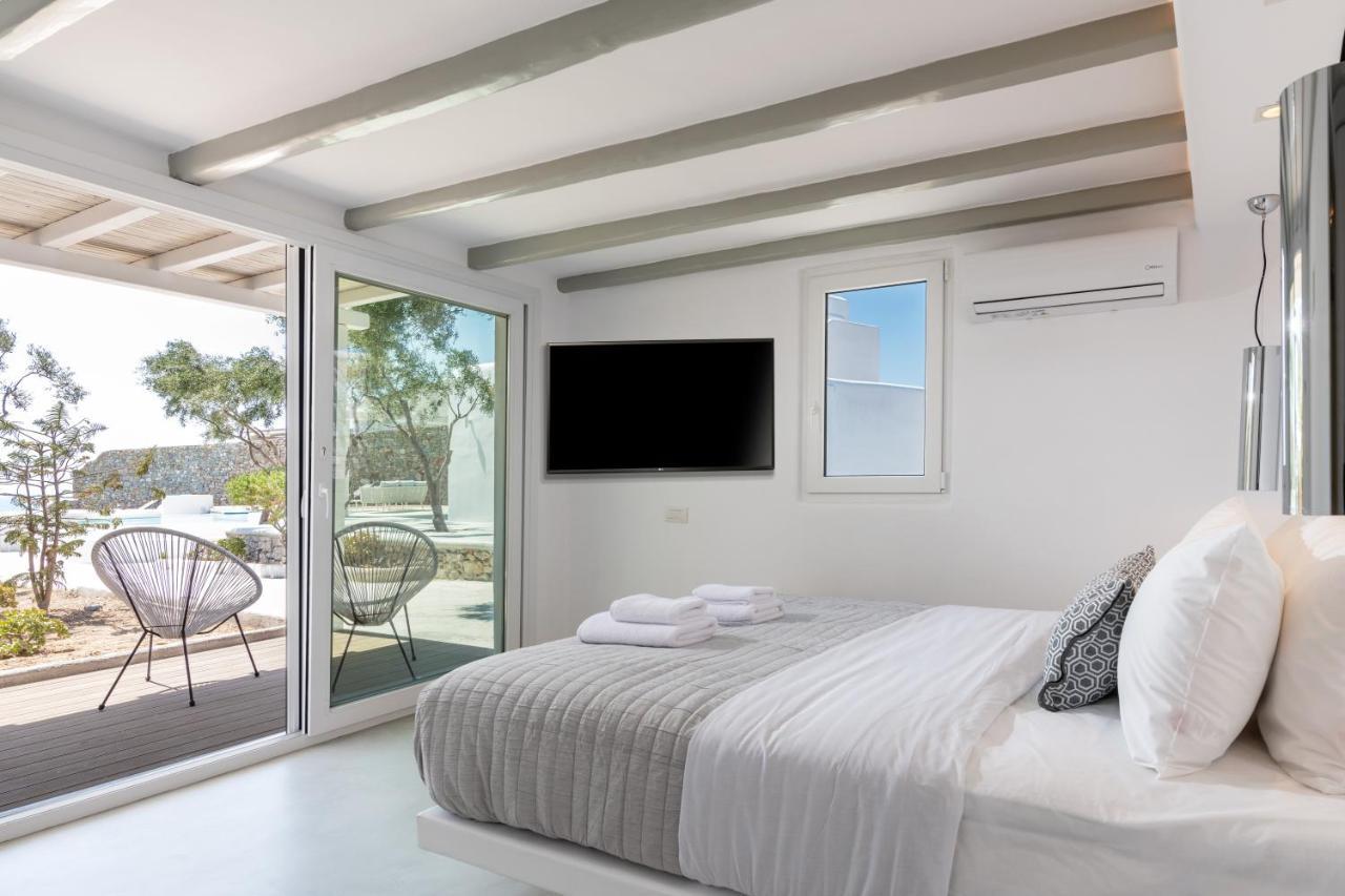 Villa In Mykonos - 6 Bedroom - 1Km From Mykonos Town - Infinity Pool - Sunset View المظهر الخارجي الصورة